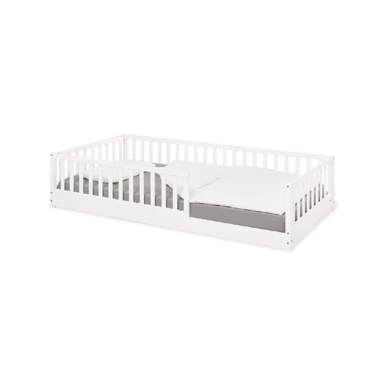 Pinolino Letto a Pavimento Con Sponde Evi 90 x 200 Laccato Bianco
