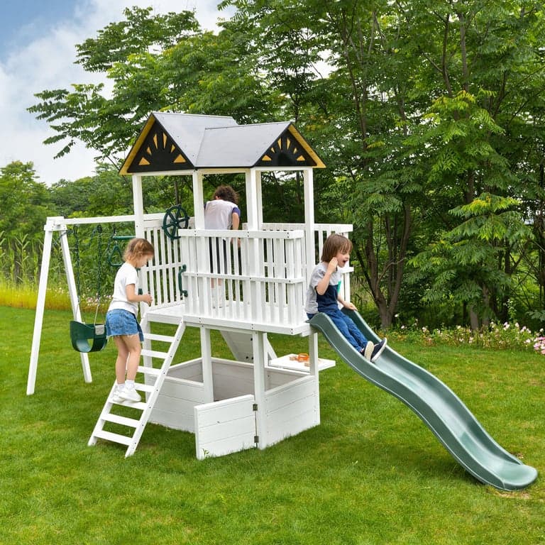 Avenlur Craftsman Modern Backyard Swing Set