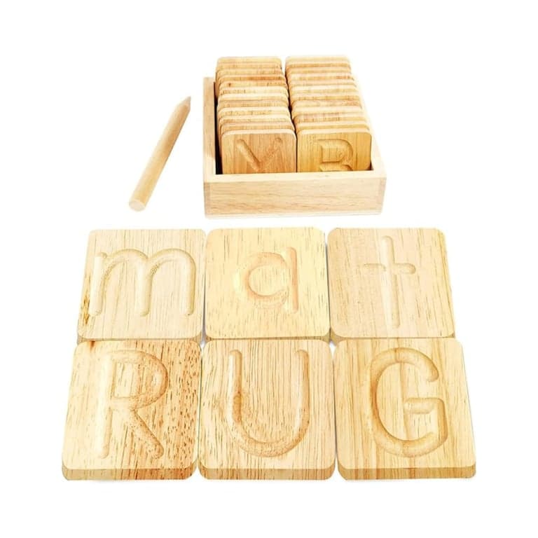 Montessori & Me Wooden Alphabet Tracing Boards