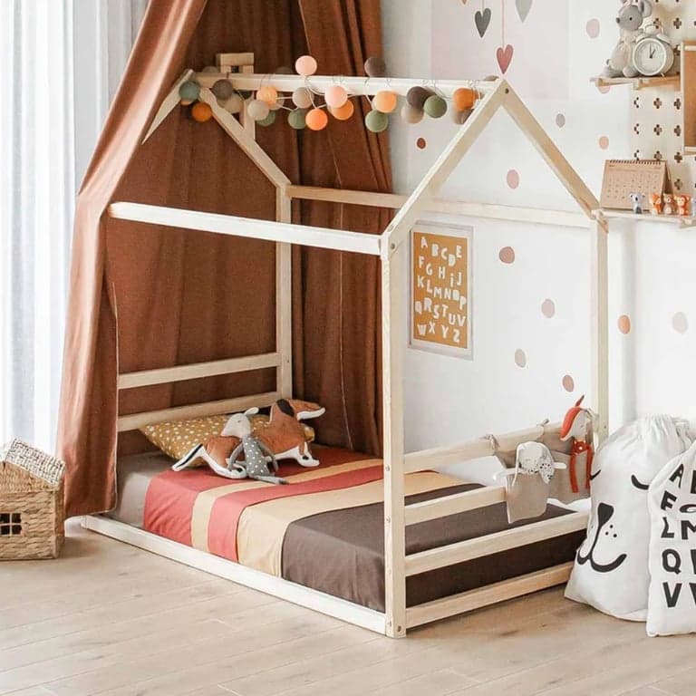 Sweet Home From Wood Floor Bed Frame Full Birch Wood