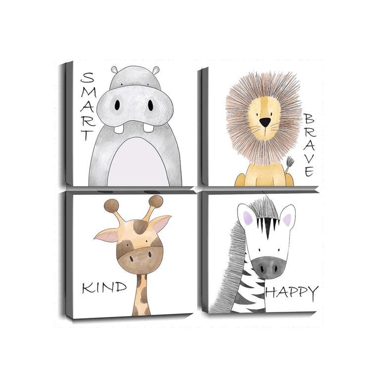 Oreichar Art Wall Art Safari Animals 16 Inches