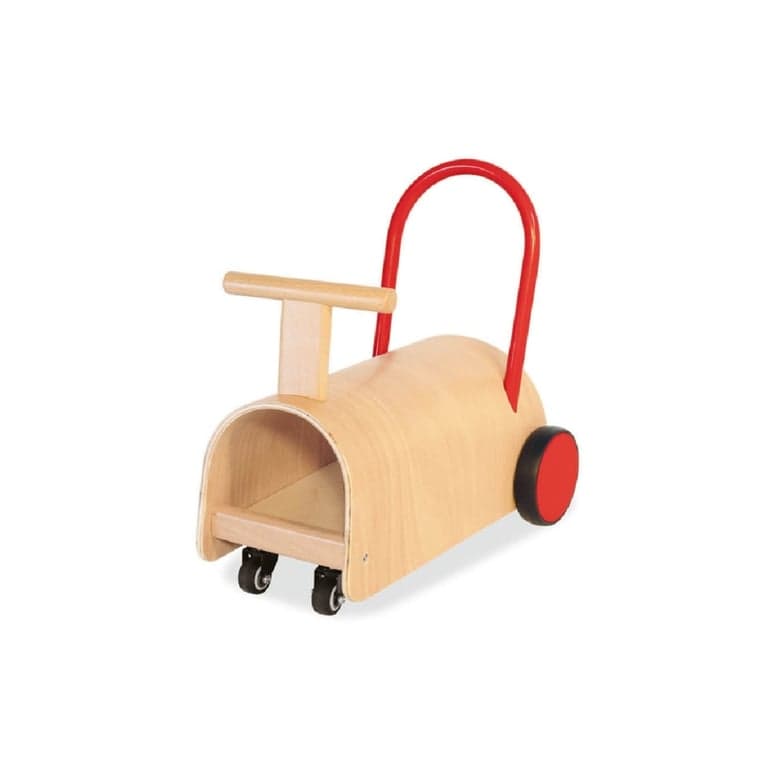 Pinolino 4 Ruote Cavalcabile Enzo Naturale Rosso