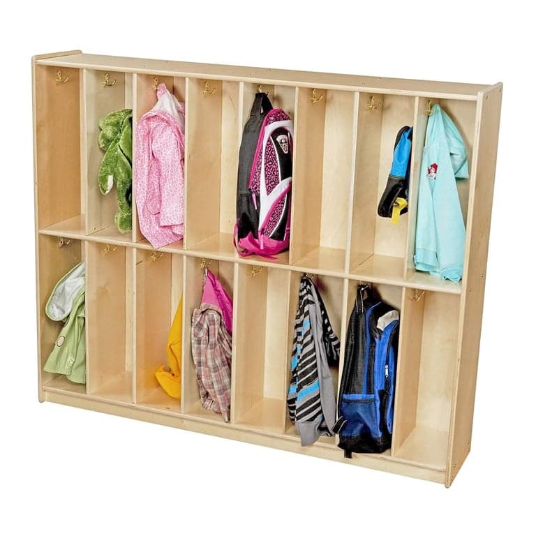 Contender 16-Section Coat Locker & Backpack Hanger Fully Assembled