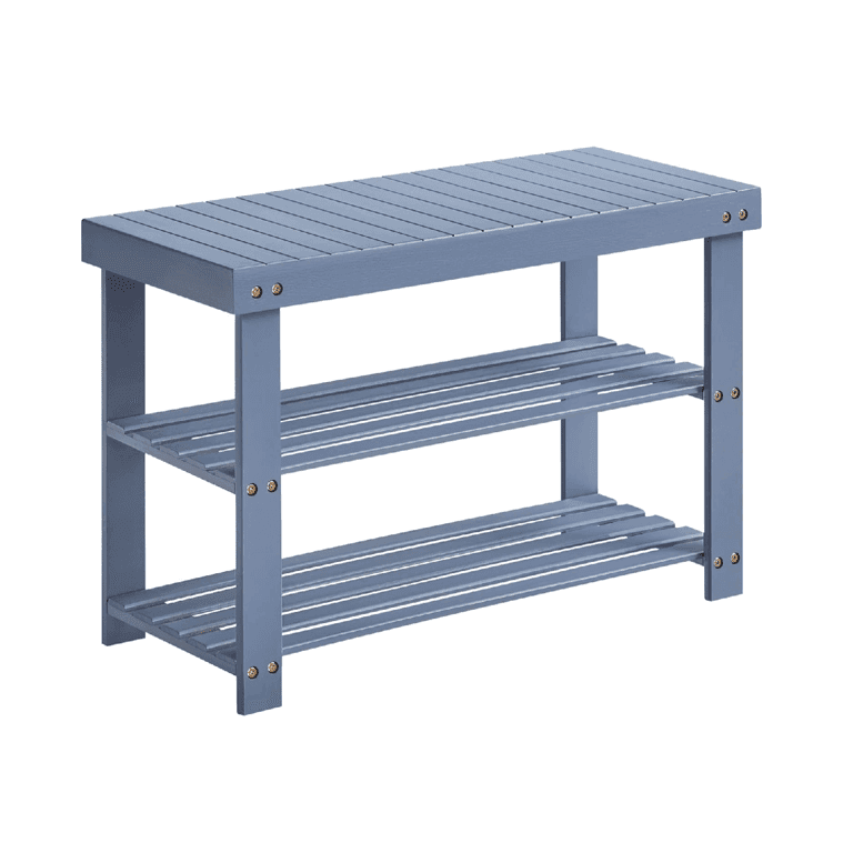 Songmics Shoe Bench 3-Tier Gray