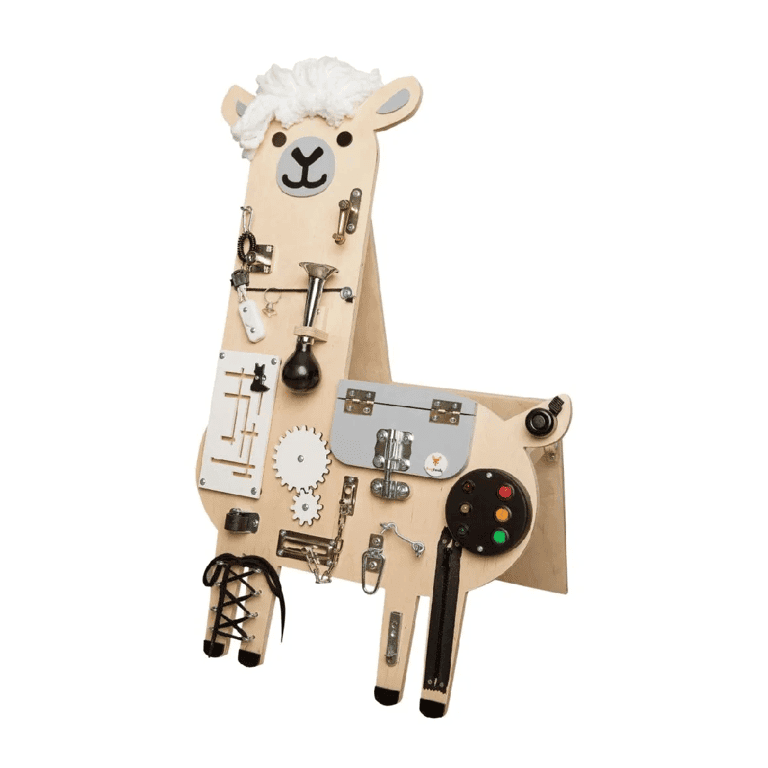 Foxy Family Busy Board Mika il Lama Senza Nome Con Supporto