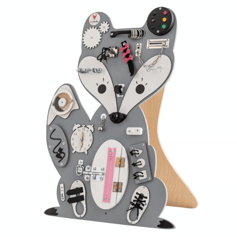 Foxy Family Busy Board Leonia la Volpe Senza Nome Con Supporto