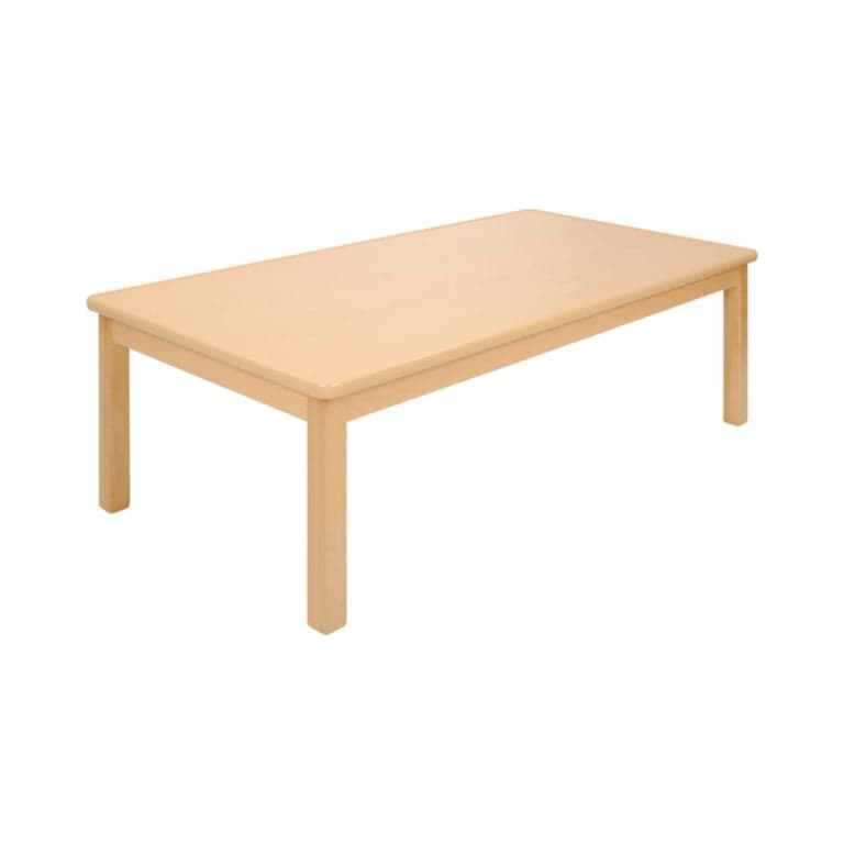 Kaplan Early Learning Carolina Birch 24 x 48 Inches Rectangle Table 16-Inch Legs 2-3 Years