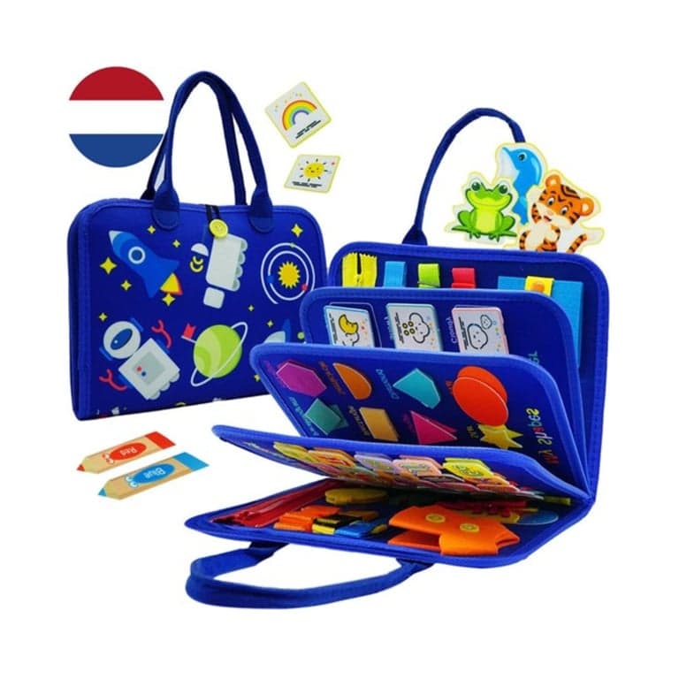 Montiplay Libro delle attività Montessori Blu