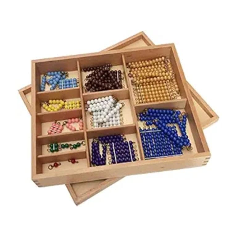 Elite Montessori Colored Bead Chains & Squares