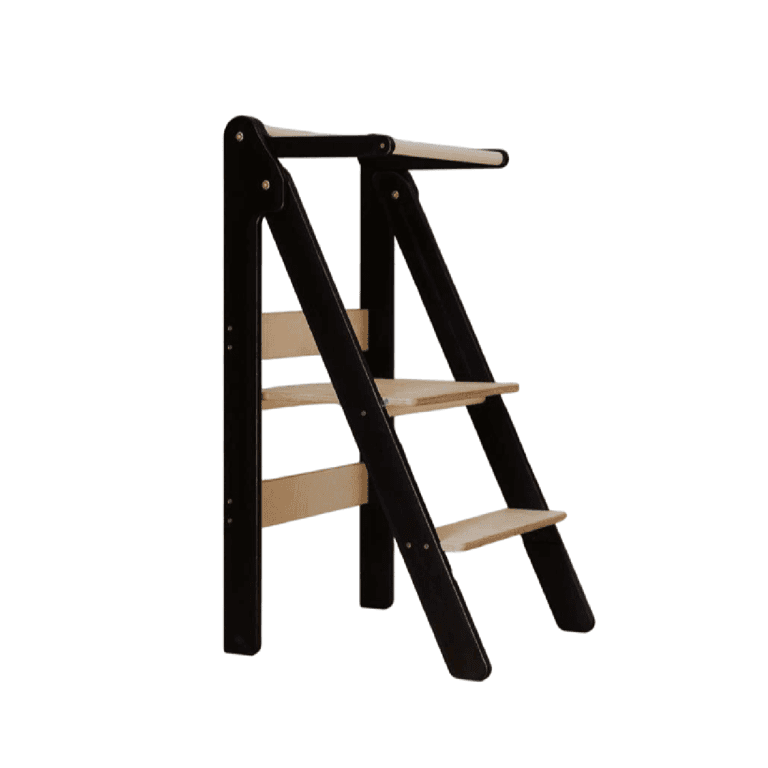 Weco Torre da Cucina Pieghevole Nera