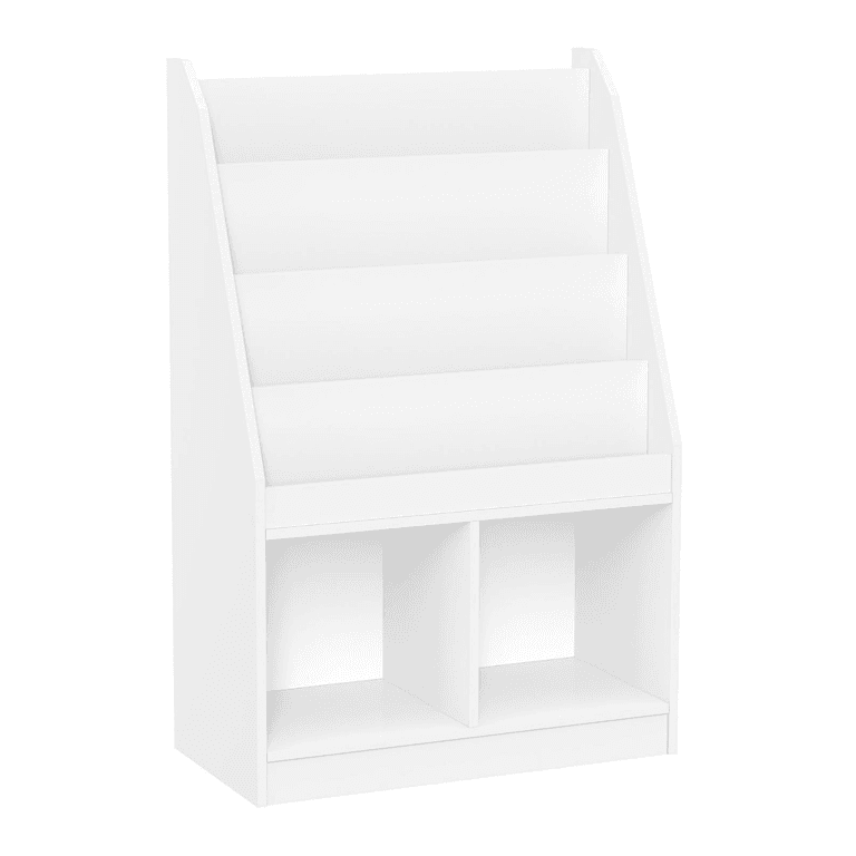 RiverRidge Front-facing Bookrack With Two Cubbies White