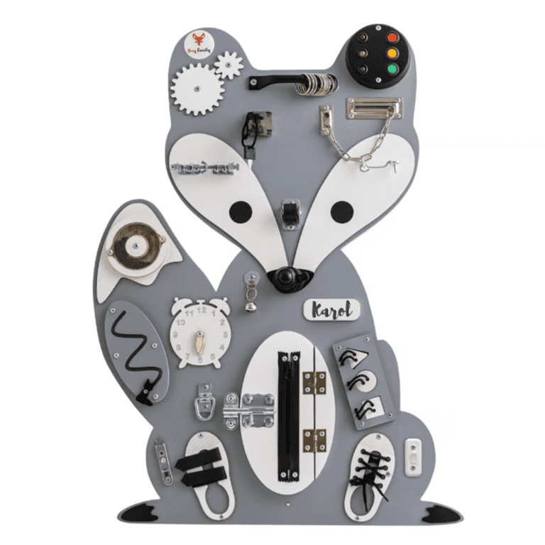 Foxy Family Busy Board Leon la Volpe Con Nome Senza Supporto