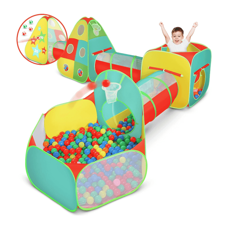 Kiddzery Play Tent With Tunnel and Ball Pit