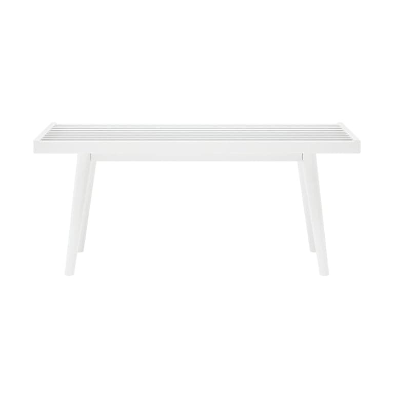 Plank+Beam Entryway Bench 41.25 Inches White