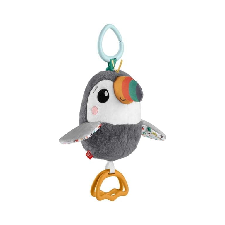 Fisher-Price Flap and Go Toucan Crinkle and Clacker Sensory Toy