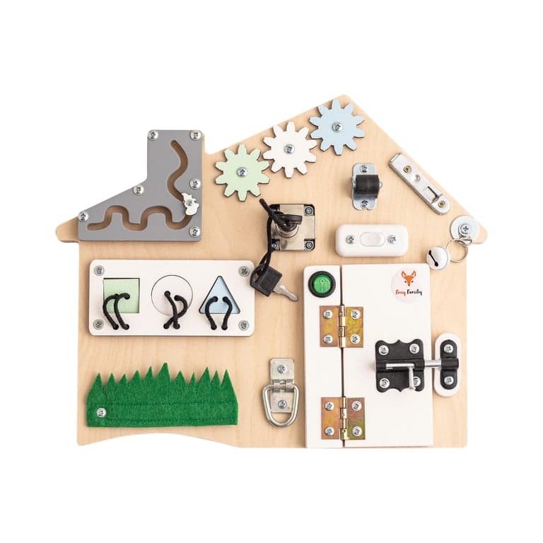 Foxy Family Mini Busy Board Menta Blu