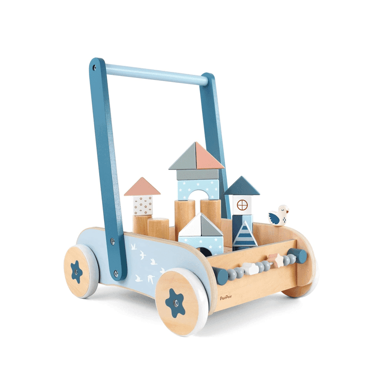 PairPear Push Walker With Blocks