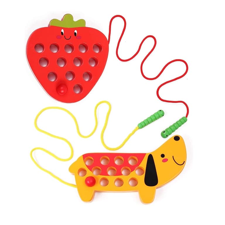 GEMEM Lacing Toy Strawberry & Dog
