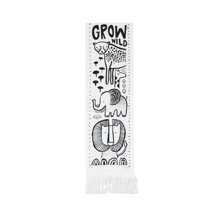 Wee Gallery Canvas Growth Chart Safari