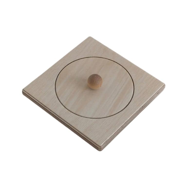 Tapintoys Montessori Wood Puzzle Peg Board Circle Natural