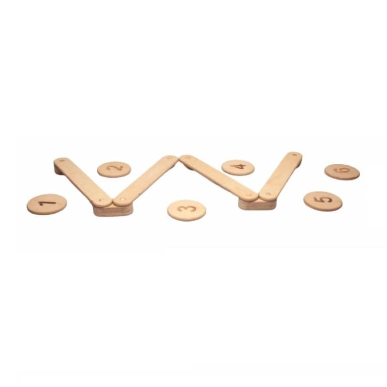 Kidodido Balance Beam 4 Pieces With 6 Number Stepping Stones