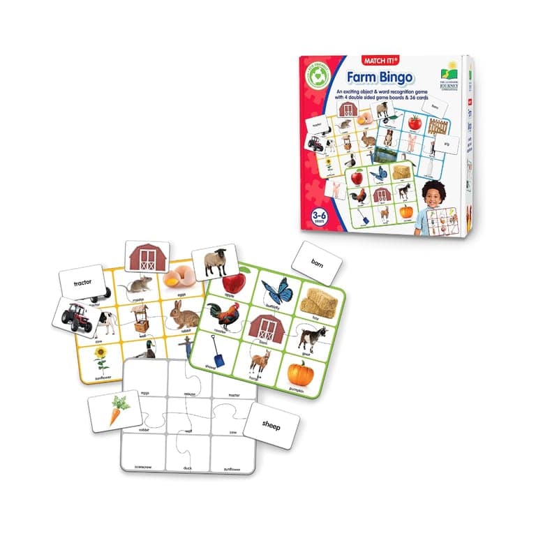 The Learning Journey Match It! Bingo Farm