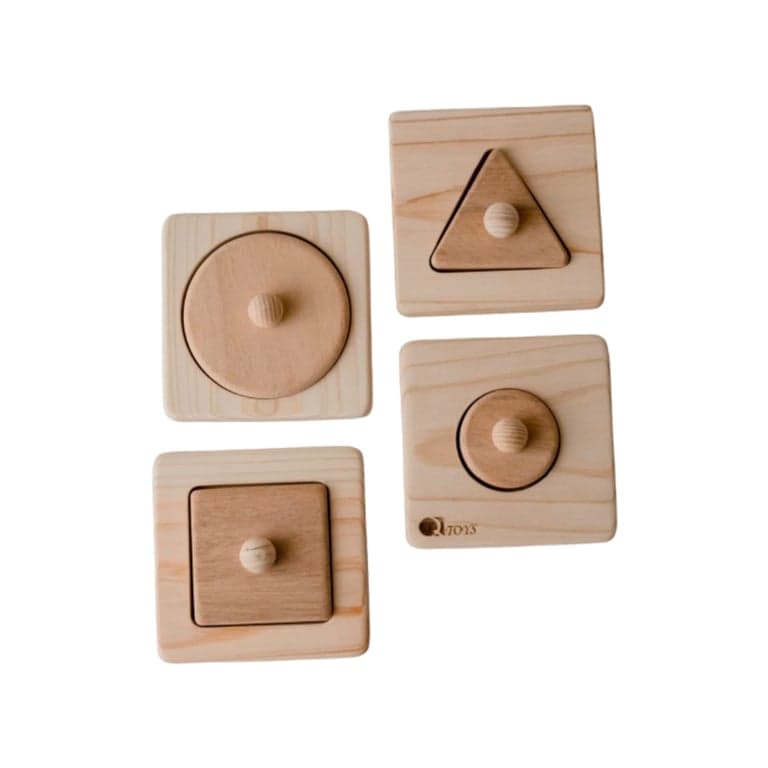QToys Single Shape Puzzle Set of 4