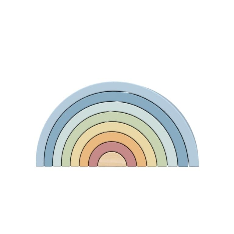 Tooky Toy Arcobaleno Impilabile Pastello