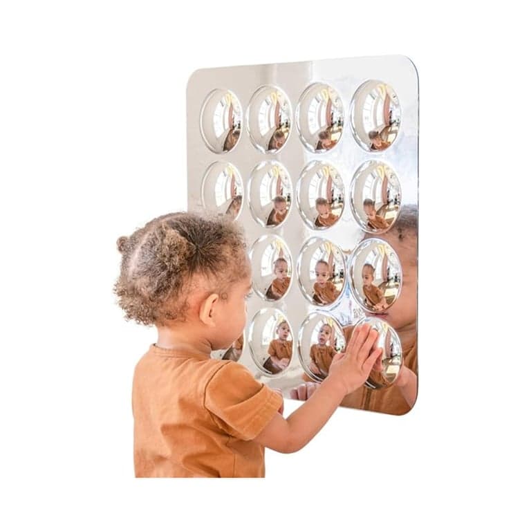 SPARK & WOW Sensory Wall Mirror Large 16 Bubbles