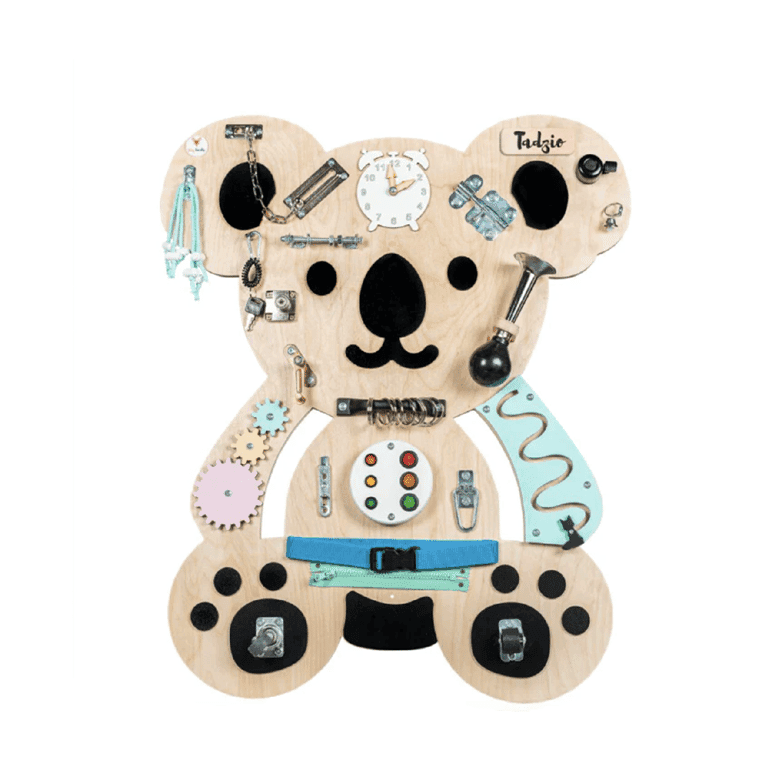 Foxy Family Busy Board Henry il Koala Con Nome Con Supporto