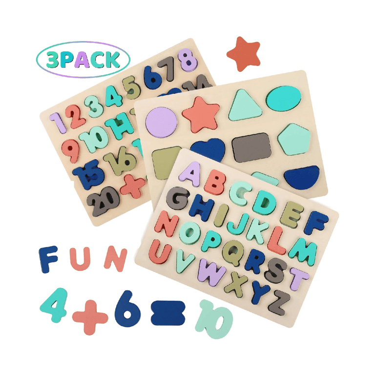 Kesletney Alphabet, Number, Shape Puzzle Set 1
