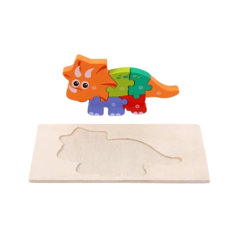 Seaside-Montessori 3D Puzzle Triceratops