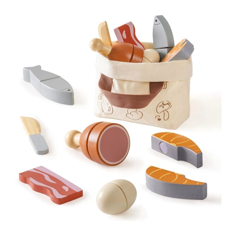 ROBUD Set di carne in legno da tagliare