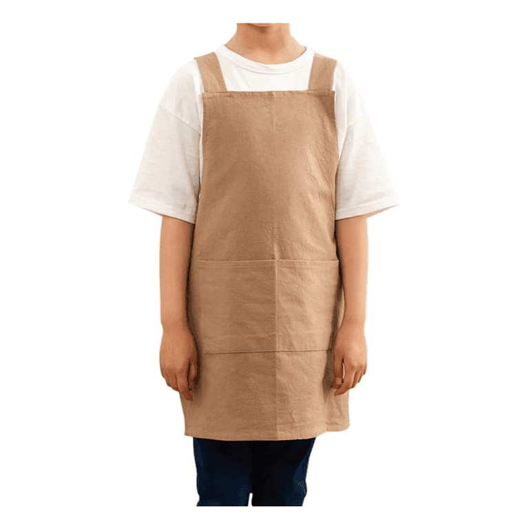 Caatoor Cross Back Apron Brown
