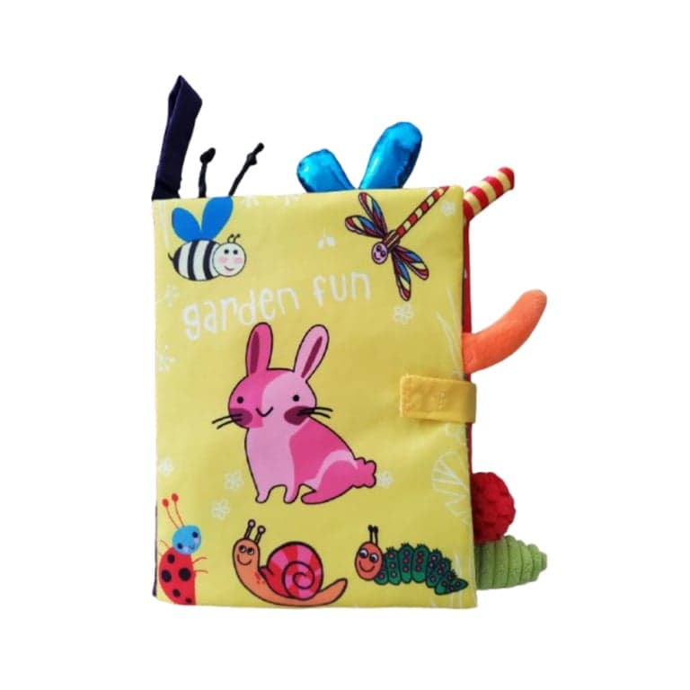 BabyLoveGiftsCo Soft Cloth Book Garden Fun
