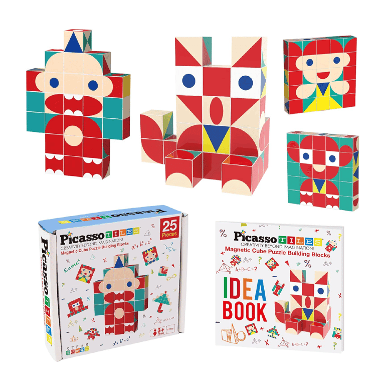 PicassoTiles Magnetic Cube Puzzle Frame Baby