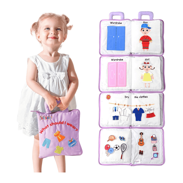 Jollybaby Baby Soft Busy Books What Should I Wear
