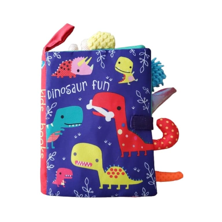 BabyLoveGiftsCo Soft Cloth Book Dinosaur Fun