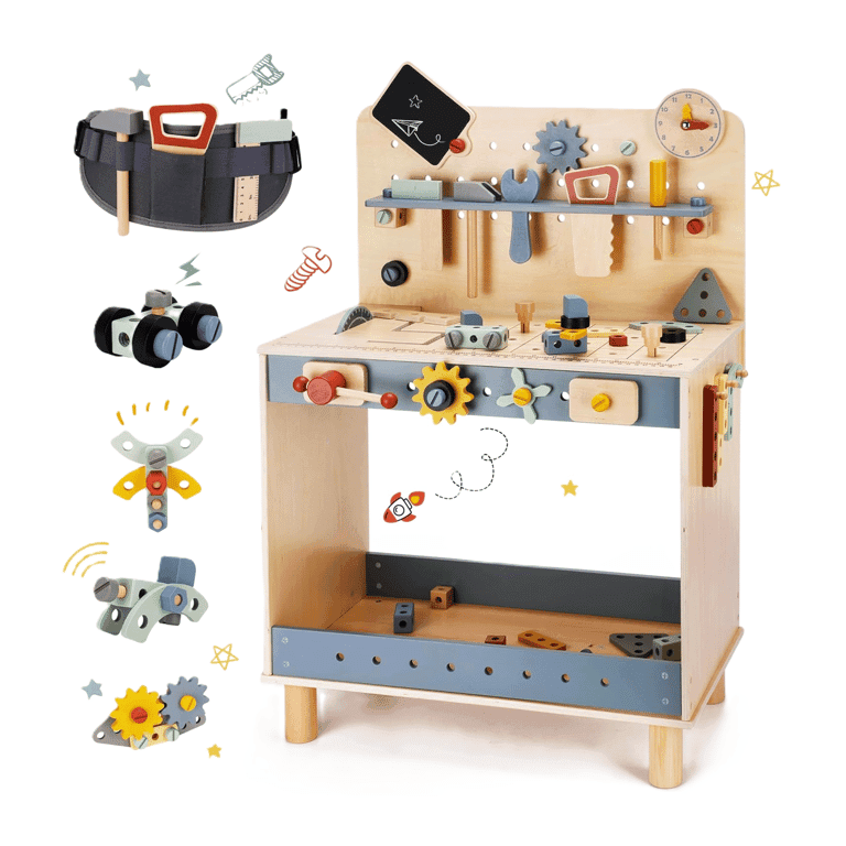 bpmfkid Deluxe Tool Playset With Workbench