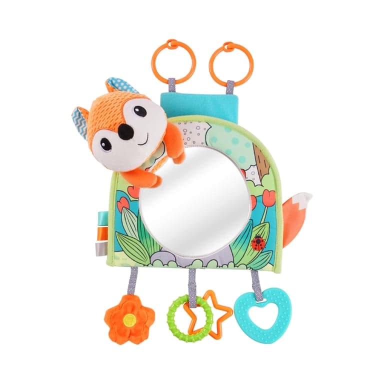 Koty Kick and Play Activity Center With Mirror, Teether and Crinkle Paper Orange Fox