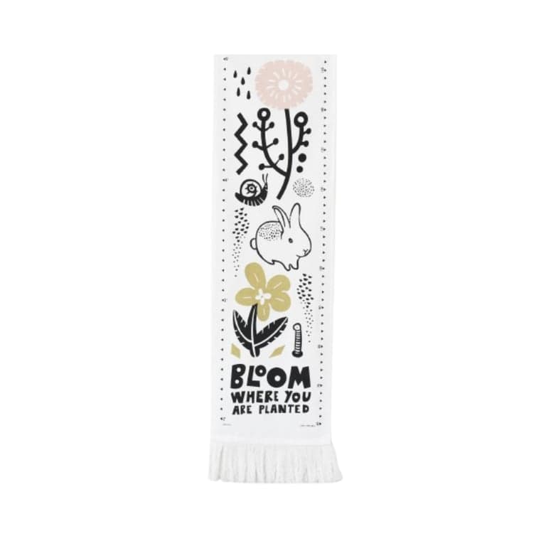 Wee Gallery Canvas Growth Chart Bloom