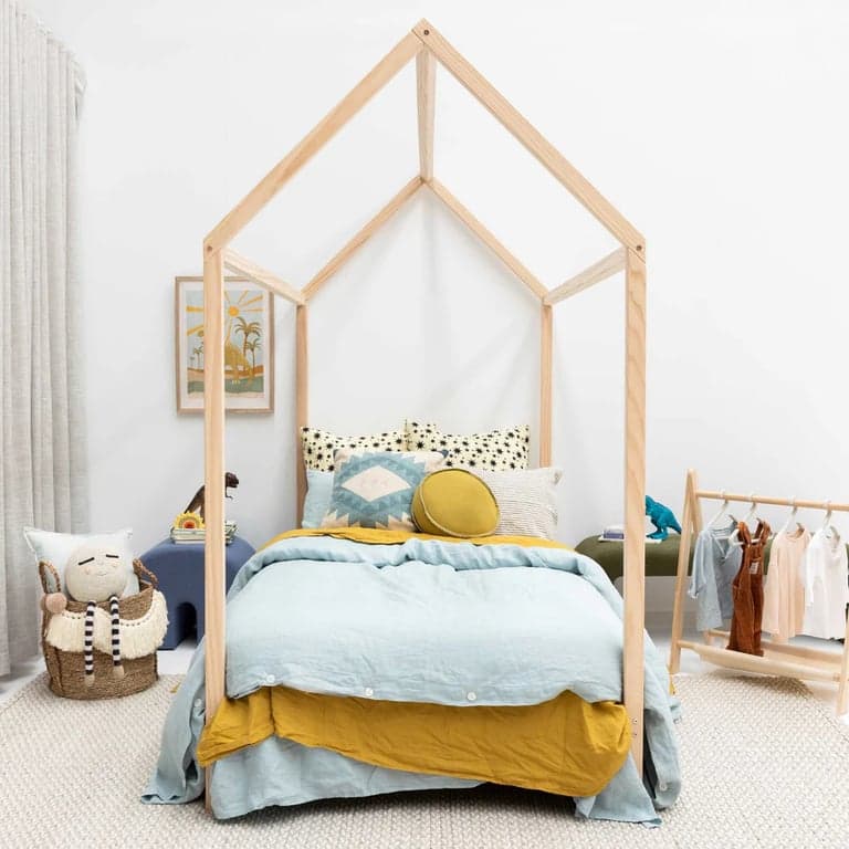 Little Woodhouse Single House Bed No Rails Without Legs