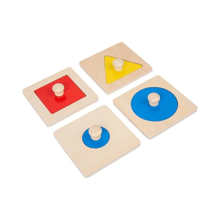Adena Montessori 4 Piece Shape Puzzle Set