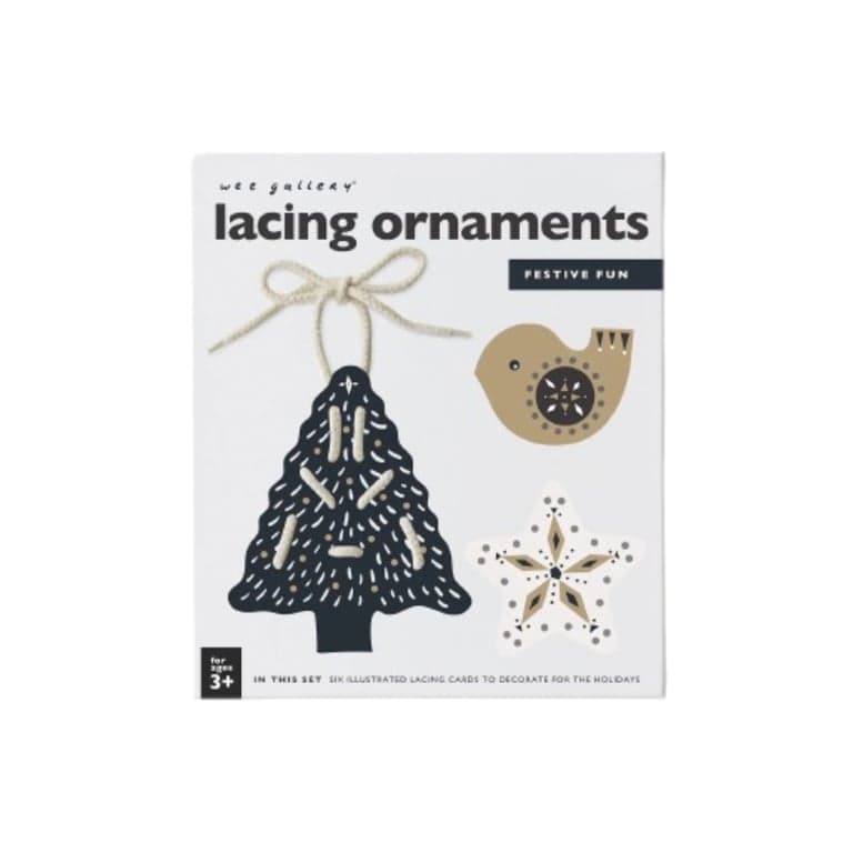Wee Gallery Festive Fun Lacing Ornaments