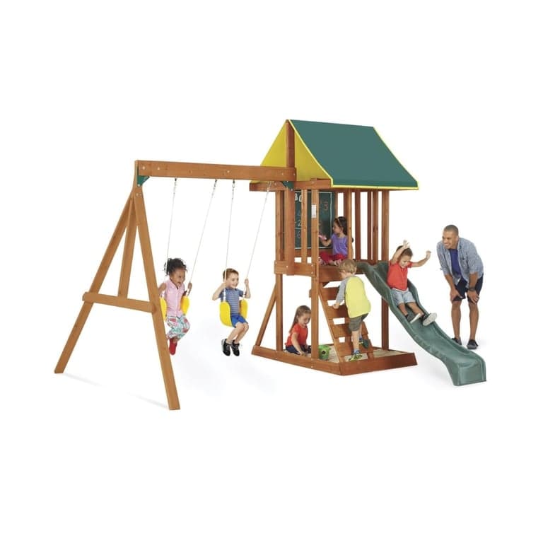 KidKraft Swing Set With Sandboxes Appleton