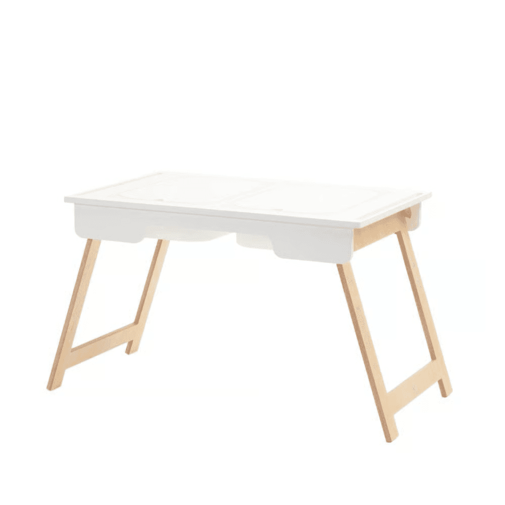 Duck Woodworks Shop Tavolo Sensoriale per Sabbia e Acqua Bianco