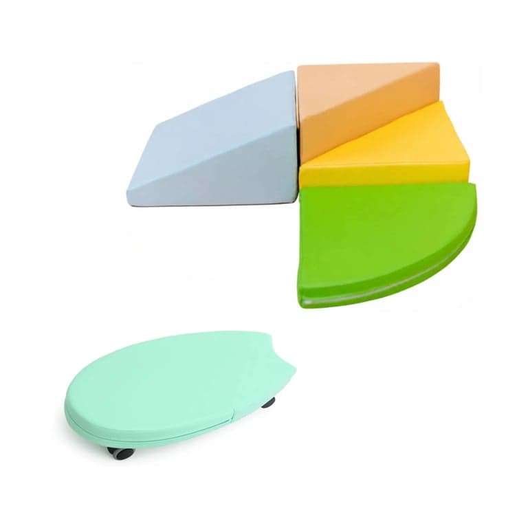Kubo Blocks Set gioco da interno LUMO e cavalcabile da surf verde e verde