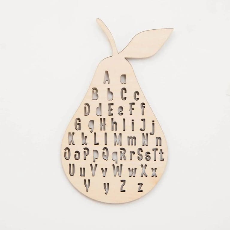 ChildUniverse Wall Decor ABC Large Natural