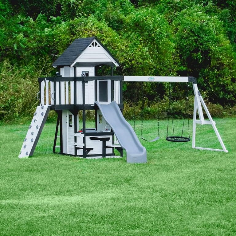 Backyard Discovery Swing Set Canyon Creek White