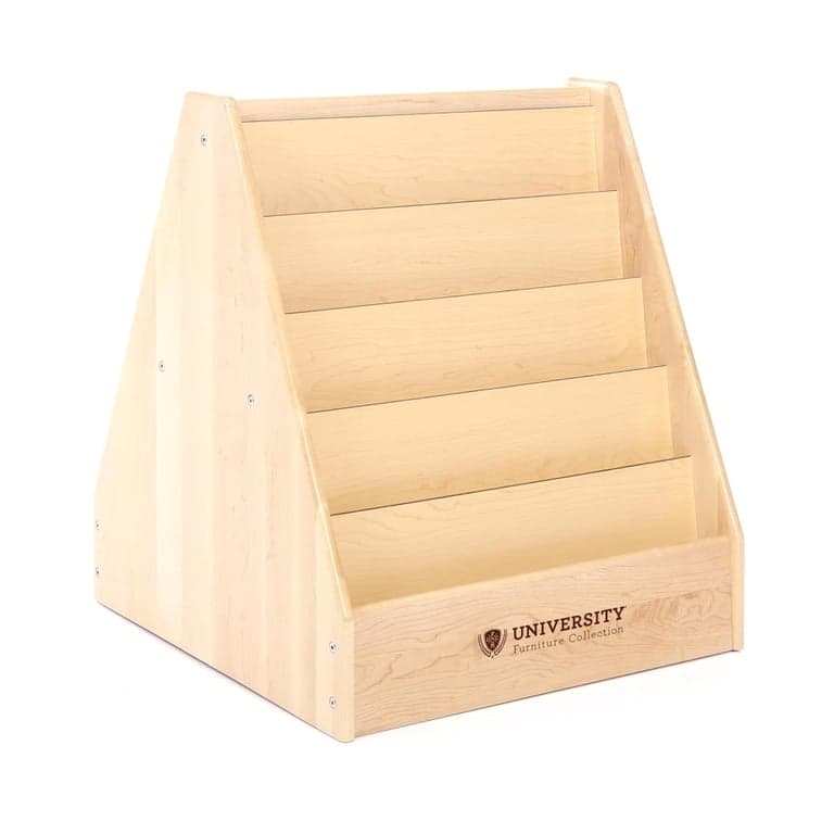 Guidecraft 5-Shelf Double-Sided Book Display